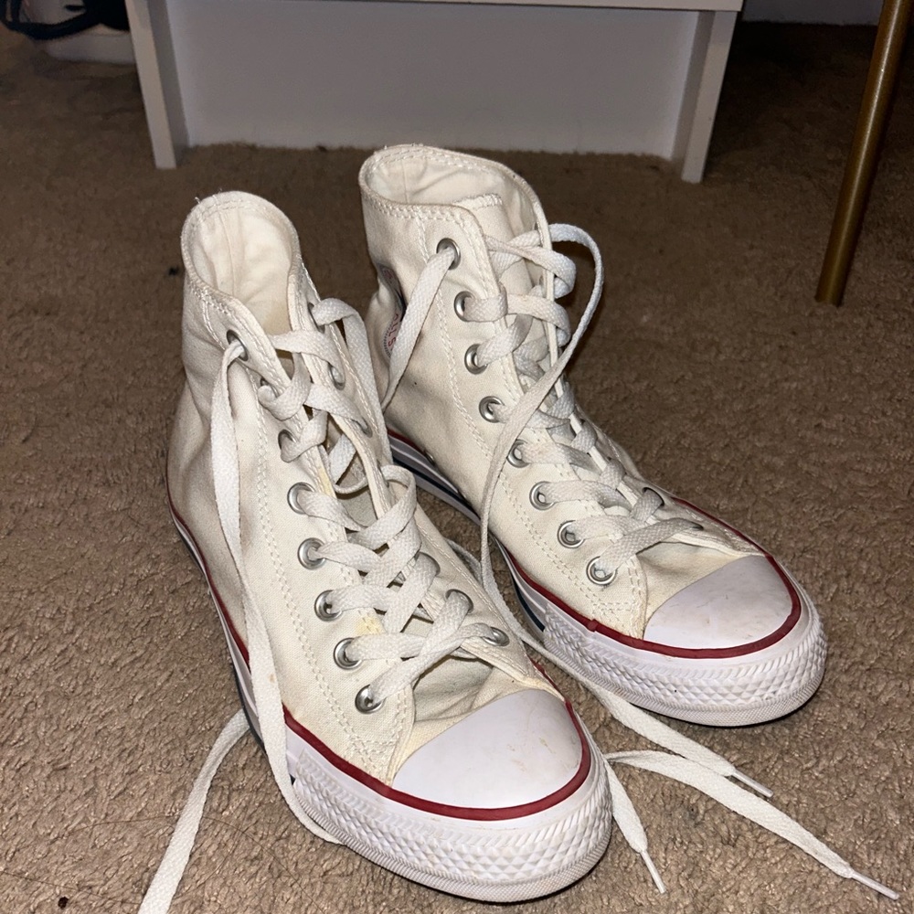 Women’s White High Top Converse